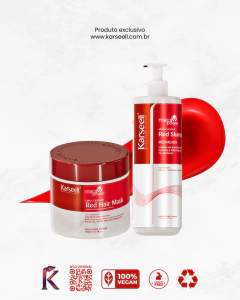 Kit Red Hair - Máscara Karseell Original 500g + Shampoo Karseell Matizador 500ML